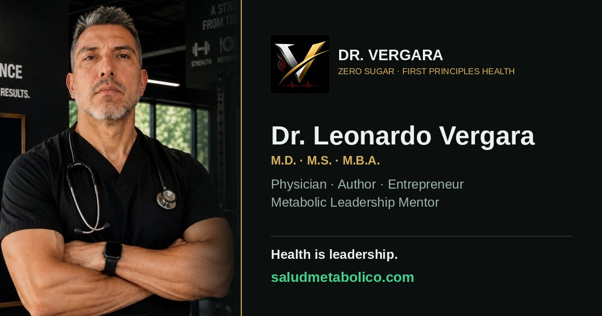 Dr. Leonardo Vergara — tarjeta de medios